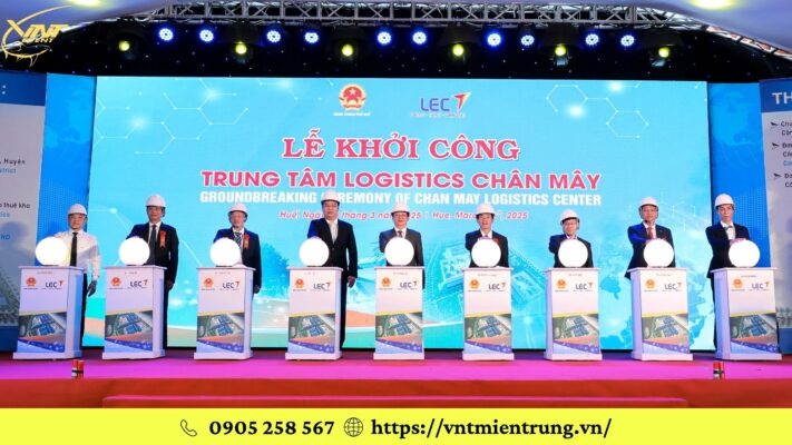 Lễ khởi công trung tâm Logistics Chân Mây Huế - Chủ đầu tư LEC Group