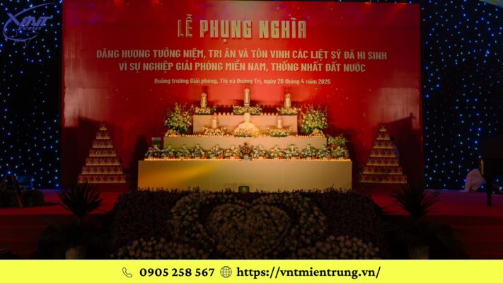 Lễ Phụng Nghĩa - Lễ cầu siêu - dâng hương, tưởng niệm và tôn vinh các liệt sỹ